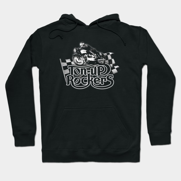 Ton-up Rockers Motorcycle club Hoodie by Shockin' Steve